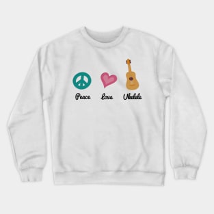 Ukulele Uke Music Gift Crewneck Sweatshirt